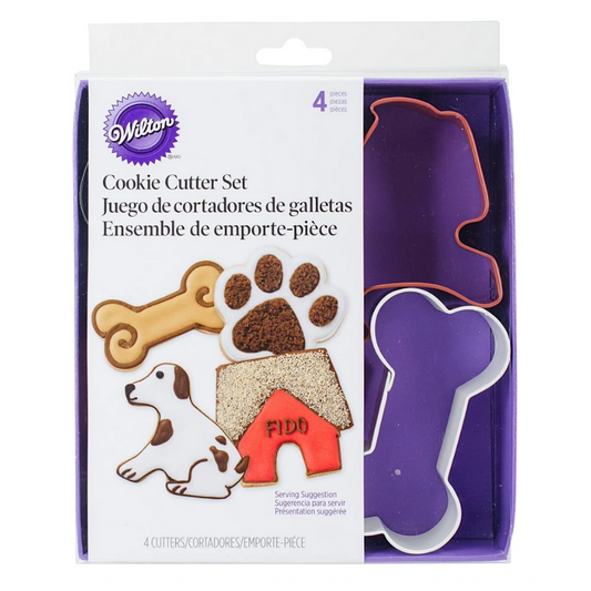 Wilton Dog Cookie Cutters 4pk