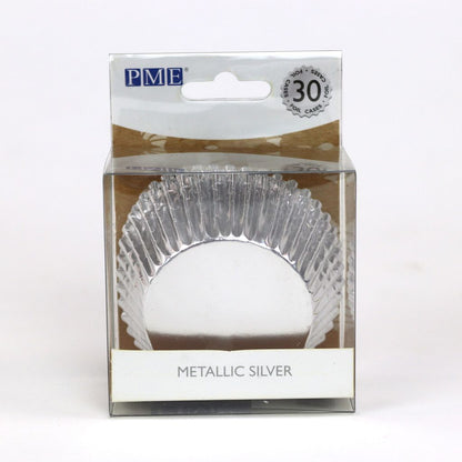 PME Cupcake Cases - Metallic Silver