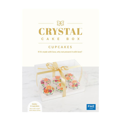 PME Crystal Cake Box - Cupcake 6 Hole