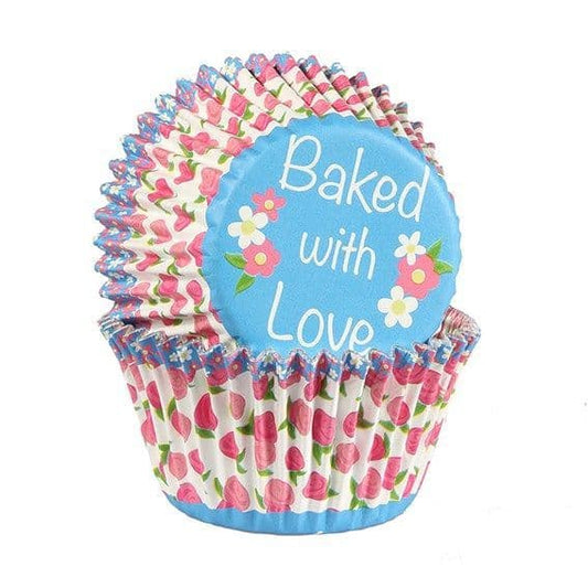 Baked With Love Cupcake Cases 25pc - Rose Bud