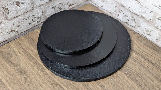 Black Round Cake Drums - 14"