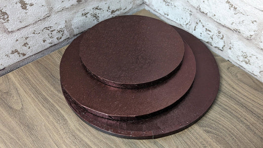 Brown Round Cake Drums - 12"