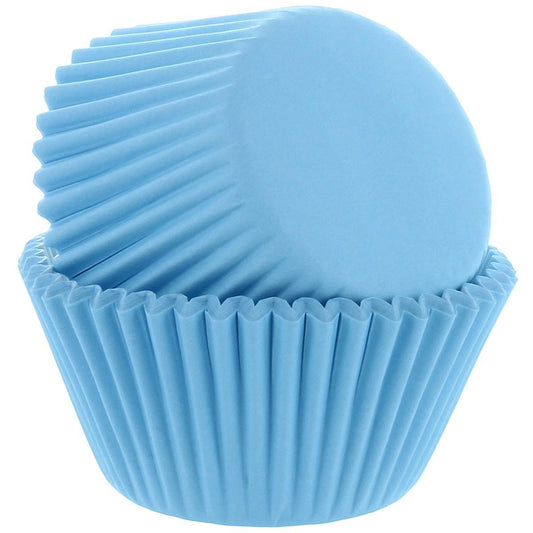 Cake Star Baking Cases 50pcs - Light Blue