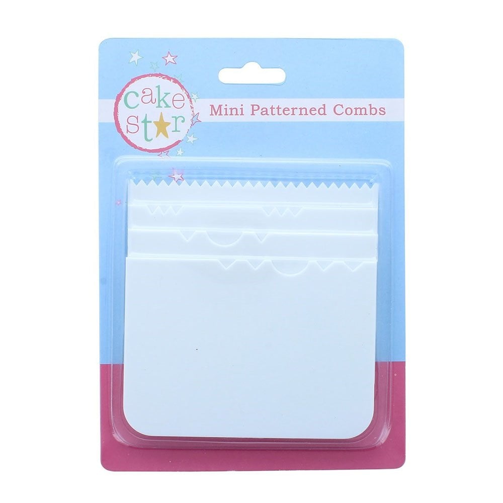 Cake Star Mini Patterened Combs 4pc