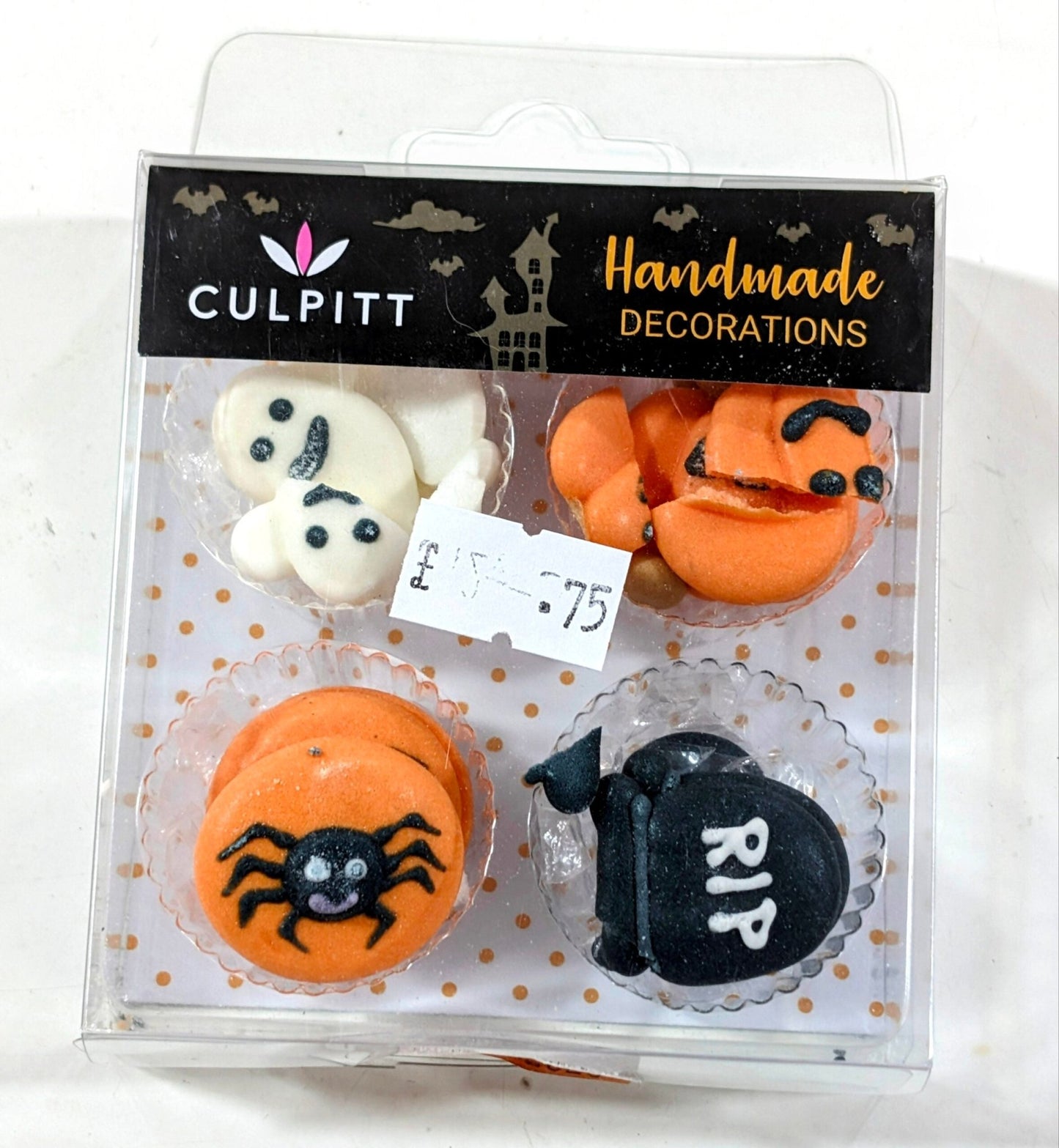 Clearance [Damaged] - Culpitt Halloween Sugar Deco 12pcs