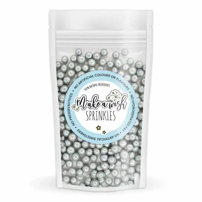 Clearance - Make a Wish Sugar Pearls 6mm - Silver