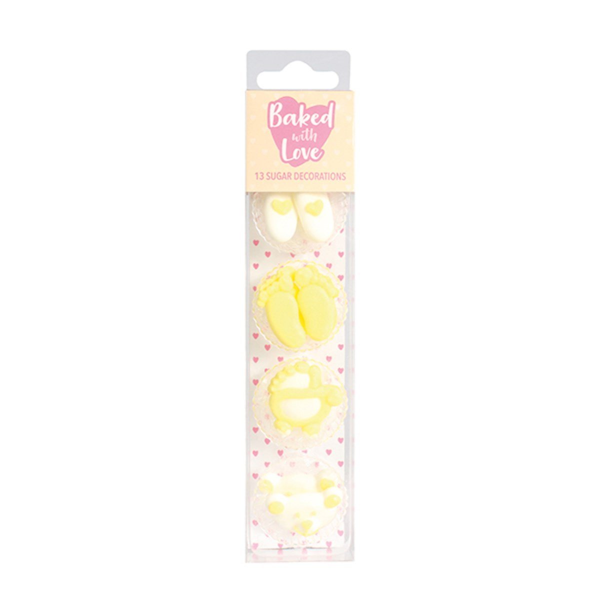 Clearance [Out Of Date] - BwL Sugar Decorations Baby Yellow 13pc