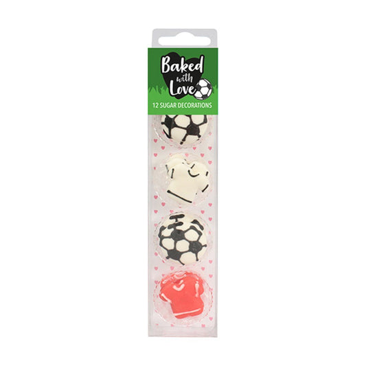 Clearance [Out Of Date] - BwL Sugar Decorations - Football 12pc