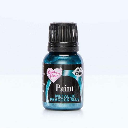 Clearance - Rainbow Dust Metallic Paint 25g - Peacock Blue