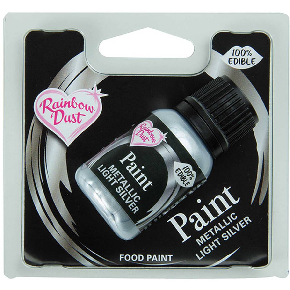 Clearance - Rainbow Dust Metallic Paint - Light Silver 25g