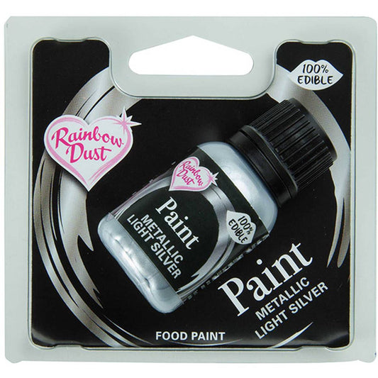 Clearance - Rainbow Dust Metallic Paint - Light Silver 25g