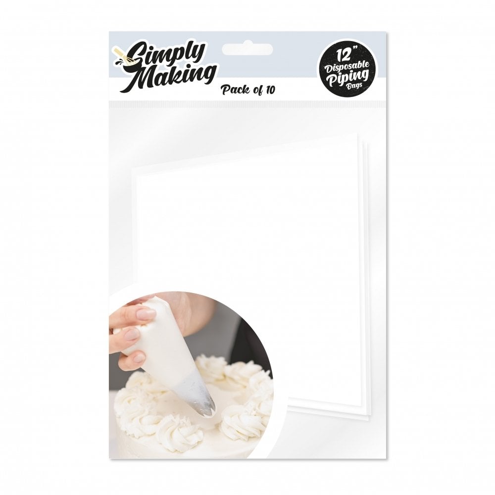SM Disposable Piping Bags 12" 10pk