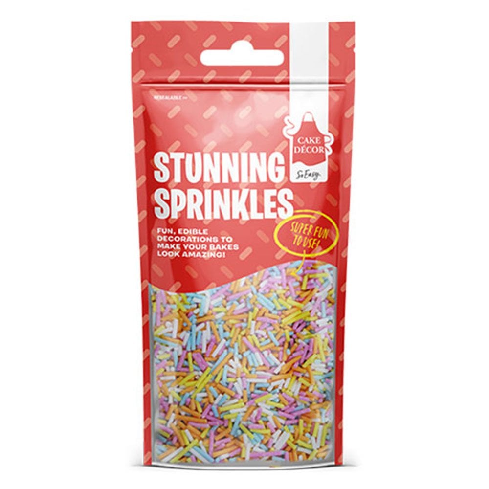 Clearance - Stunning Sprinkles 50g - Bright Sugar Strands