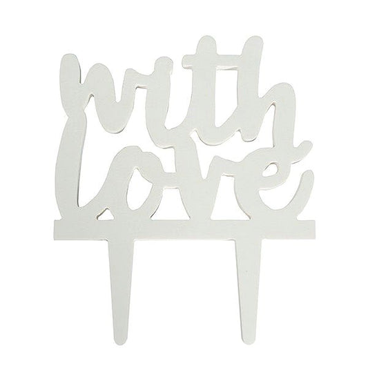 Culpitt Gumpaste Decoration - With Love - White