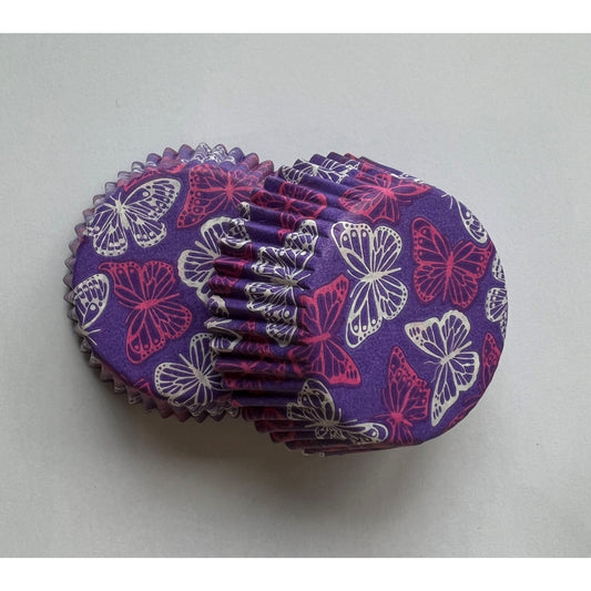 Purple Butterfly Cupcake Cases - 75pc