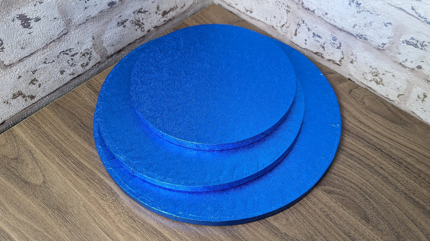 Dark Blue Round Cake Drums - 12"