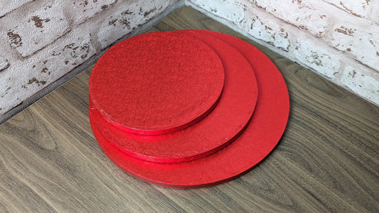 Red Round Cake Drums