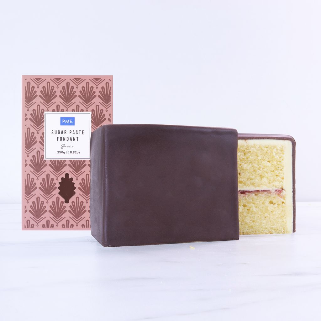 PME Sugarpaste Fondant 250g - Brown