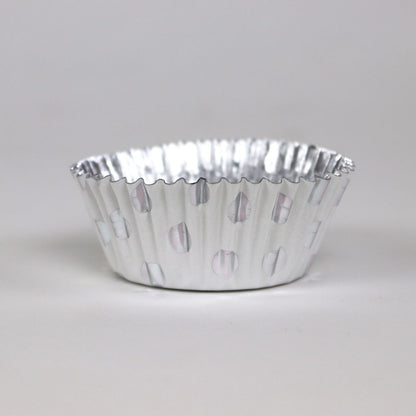 PME Cupcake Cases - Polka Dot - Silver Foil