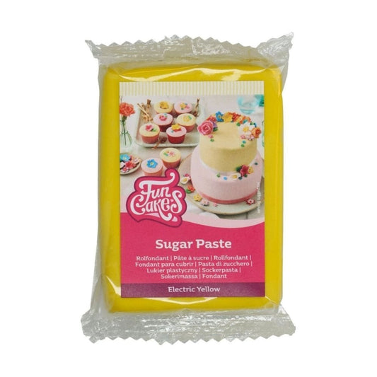 Fun Cakes - Sugar Paste - 250g Electric Yellow