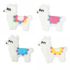 Clearance [Out Of Date] - Culpitt Llama Sugar Decorations 12pc