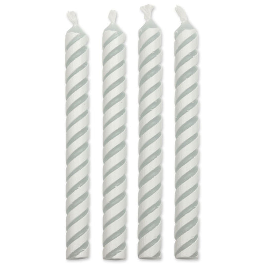 PME White Stripe Candles 24pcs