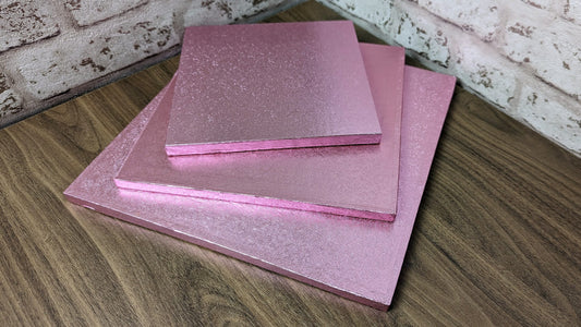 Light Pink Square Cake Drums - 14"