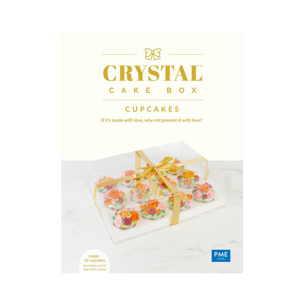 PME Crystal Cake Box - Cupcake 12 Hole