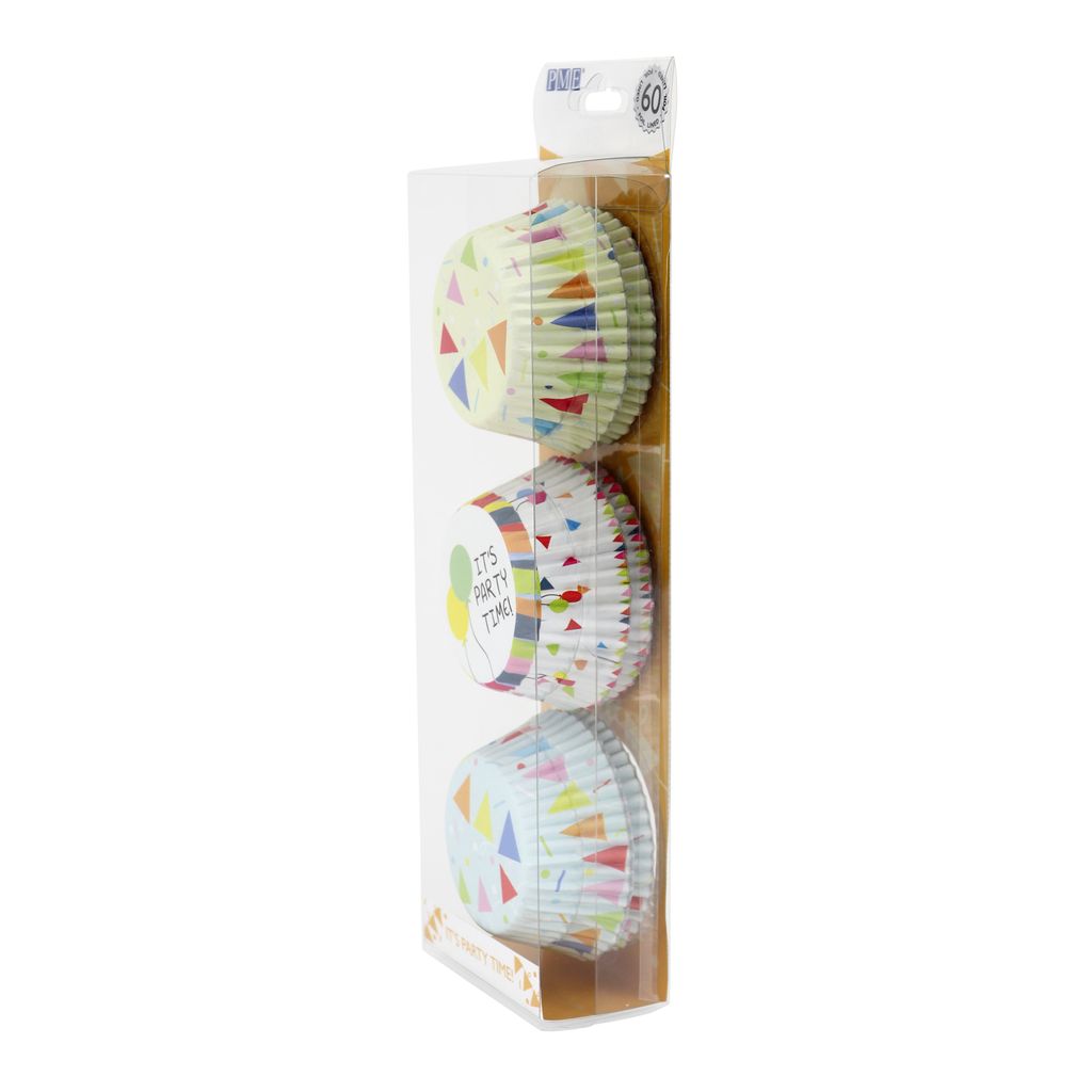 PME Cupcake Cases - Party Time 60pc