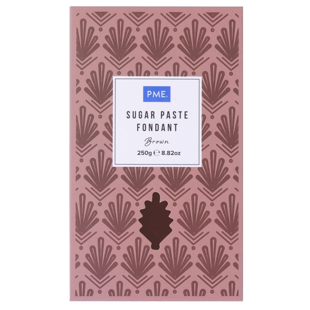 PME Sugarpaste Fondant 250g - Brown