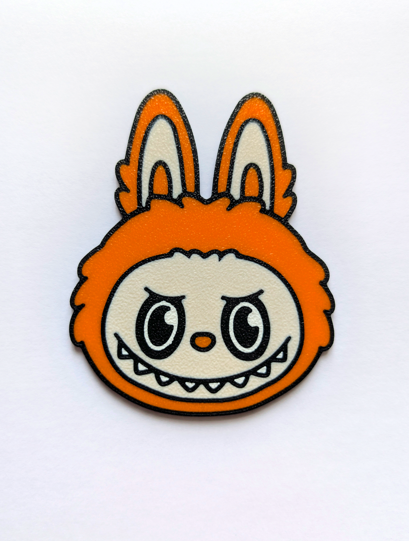 Labubu Style Cake Charm Decoration - Orange