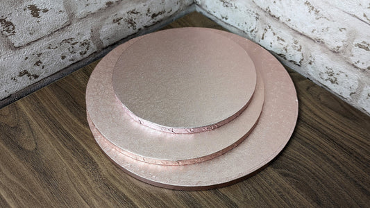 Rose Gold Round Cake Drums - 12"