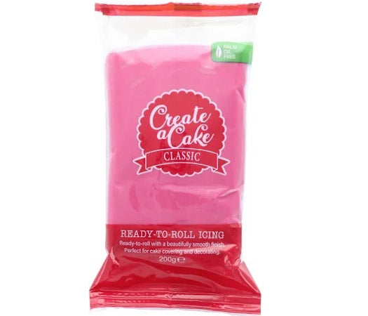 Create a Cake Ready To Roll Icing 200g - Pink