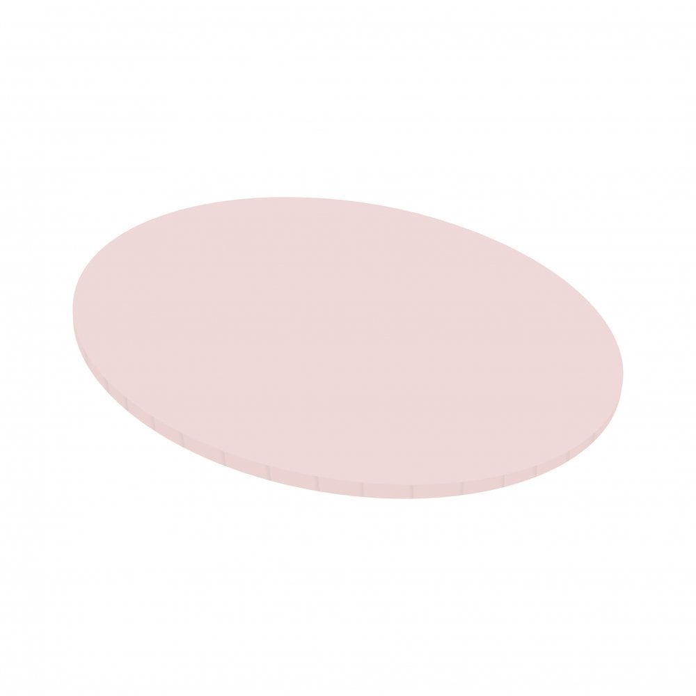 Masonite 5mm ROUND Board - 12" BABY PINK - Matt