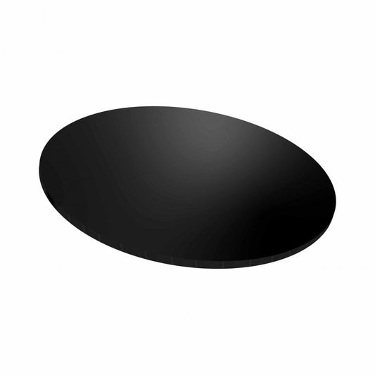 Masonite 5mm ROUND Board - 12" BLACK - Gloss