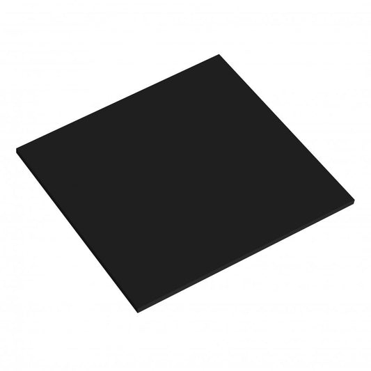 Masonite 5mm SQUARE Board - 6" BLACK - Gloss