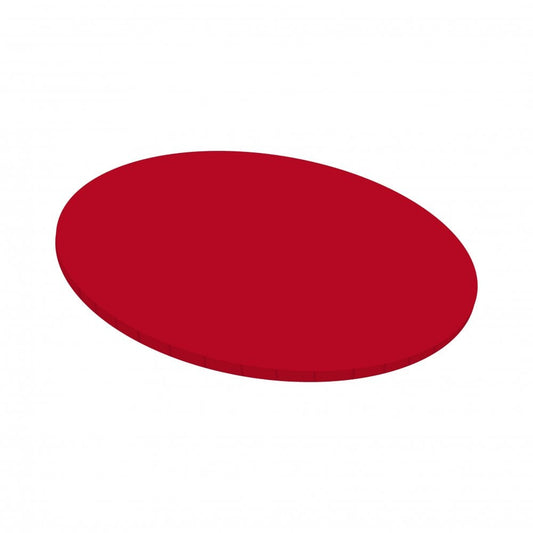 Masonite 5mm ROUND Board - 10" RED - Matt