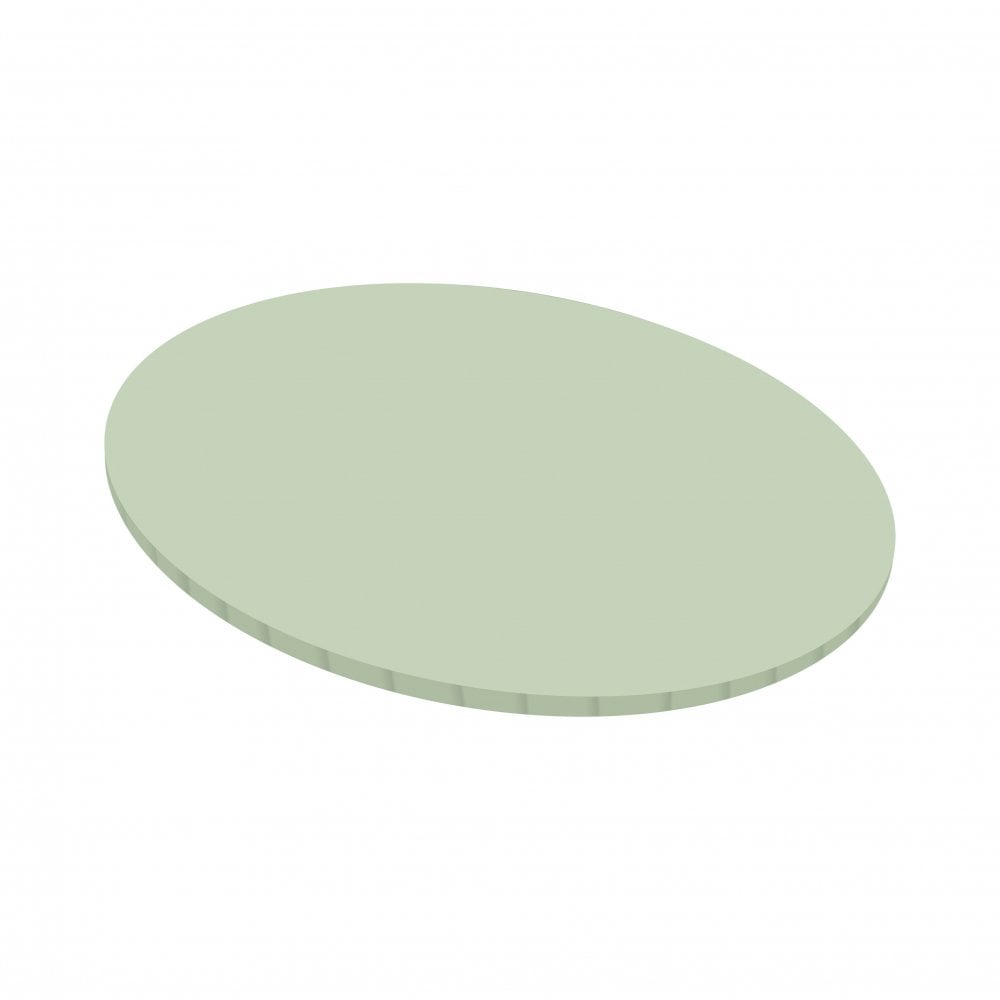 Masonite 5mm ROUND Board - 14" SAGE GREEN - Matt