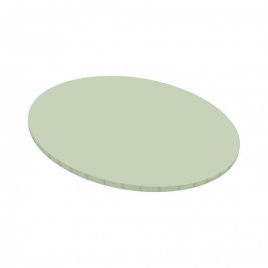 Masonite 5mm ROUND Board - 14" SAGE GREEN - Matt