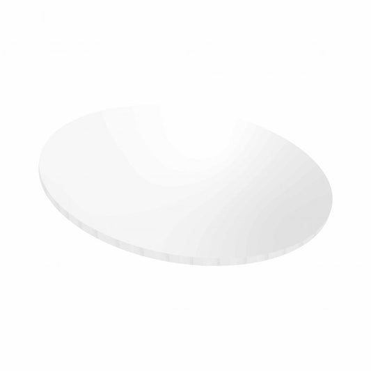 Masonite 5mm ROUND Board - 12" WHITE - Gloss