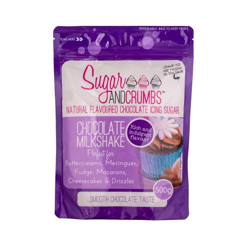 Sugar & Crumbs Icing Sugar 500g - Chocolate Milkshake