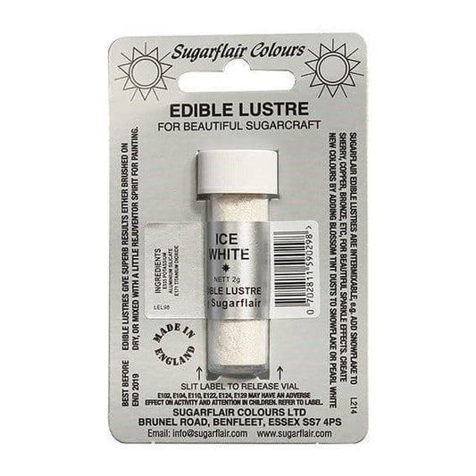 Sugarflair Edible Lustre Dust 2g - Ice White
