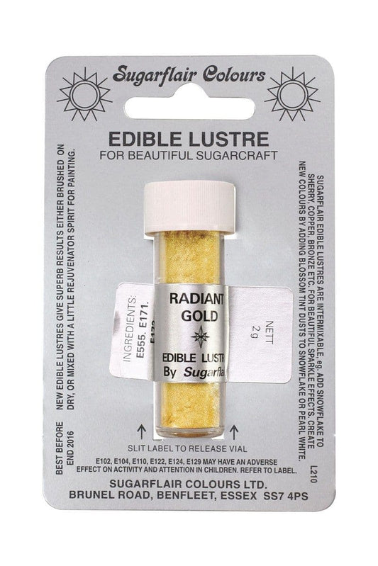 Sugarflair Edible Lustre Dust 2g - Radiant Gold